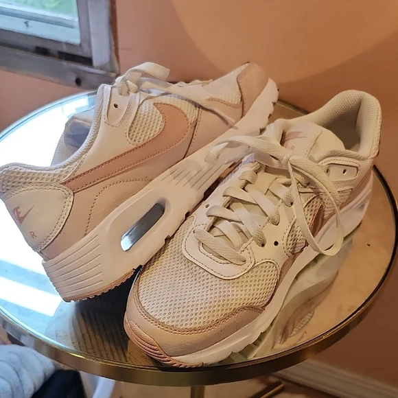 Nike White and Pink Air Max Sneakers - Picture 6 of 8